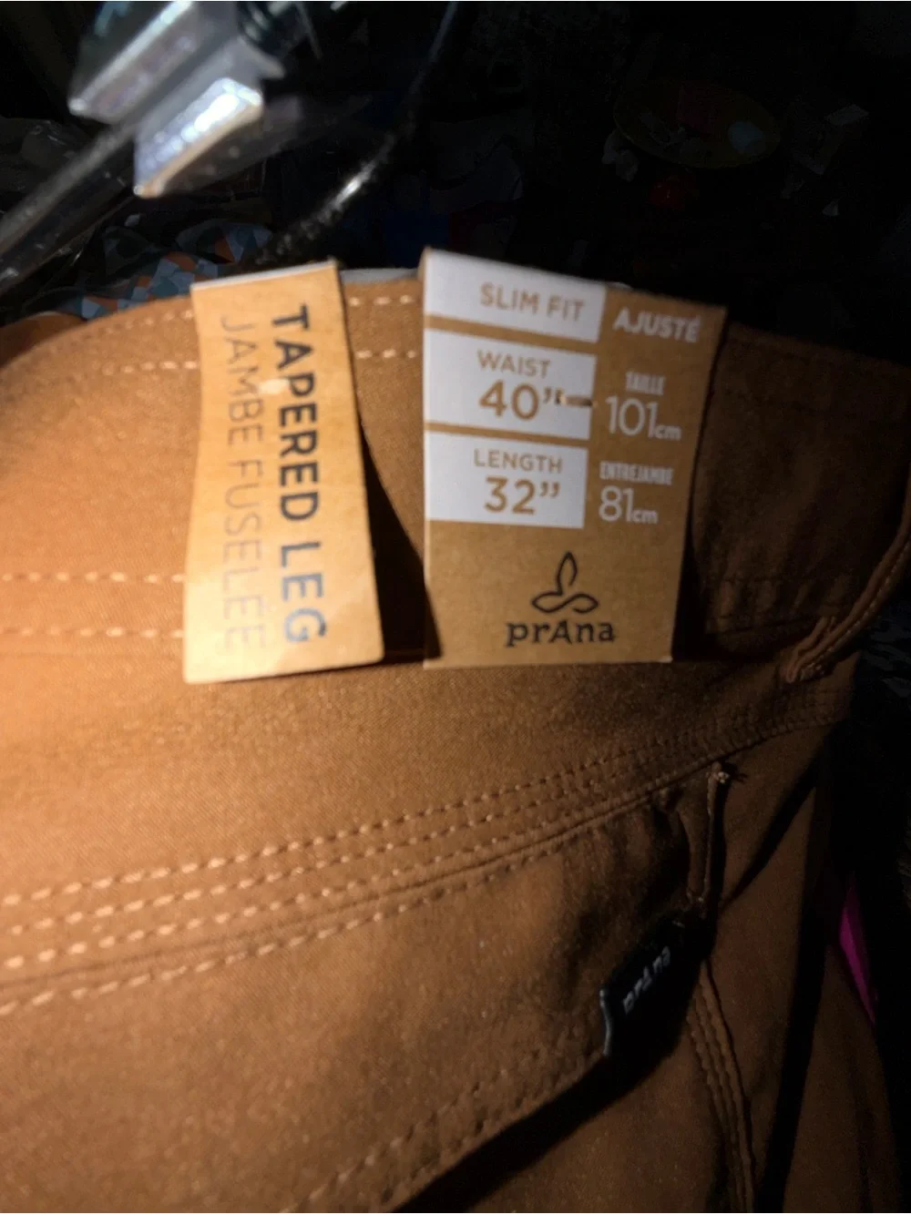 Prana Men's Brown Chinos with Drawstring Waist
